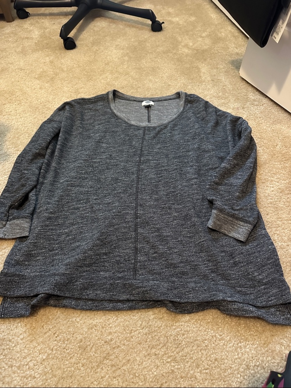 Old Navy Charcoal Heather Scoop Neck Pullover